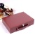 Factory in Stock Brown Leather Delivery Box Inventory Portable Pu Real Estate Delivery Delivery Box