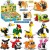 Wholesale Ground Push Compatible With Lego Small Particle Building Blocks Assembled Creative Toys Children 'S Inserting Small Gift Night Market Stall