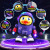 Space Duck TikTok Same Style Dancing Robot Electric Small Yellow Duck Drum Tiger Light Music Baby Toy