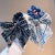 Korean Retro Ins ~ Ethnic Style Bow Pearl Pendant Ribbon Large Intestine Hair Ring Hair Tie Leather Cover Fairy Decoration