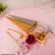 24K Gold-Foil Roses Triangle Box Single Carnation Foil Golden Flower Valentine's Day Teacher's Day Birthday Gift
