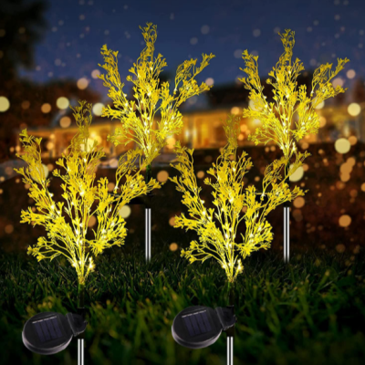 Cross-Border Solar Rape Flower Simulation Lamp Outdoor Courtyard Simulation Flower Garden Lawn Ground Plugged Light