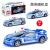 Children's Electric Universal Transparent Toy Police Car Boy Gift Racing Car Simulation Inertia Sports Car Model Light Music