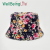 Ethnic Style Flower Bucket Hat Sun Hat Sun-Proof Basin Hat Korean Hat Sun Hat Spring and Autumn Thin