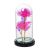 Luminous Glass Cover Artificial Rose Preserved Fresh Flower Teacher's Day Female Teacher Gift for Birthdays and Valentine's Days Bouquet Gift