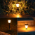 Amazon Hot Solar Landscape Lamp Simulation Dynamic Flame Lawn Ground Light Outdoor Courtyard Torch Light