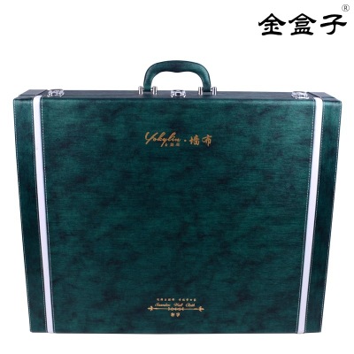 Customized Whole House TV Background Wall Hanging Cloth Sample Suitcase Portable Leather Curtain Sample Color Card Packing Box
