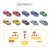 Tik Tok New Children's Inertia Alloy Car Toy Set Boys Large Simulation Racing Model Toy