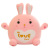 New Cute Love Rabbit Plush Toy Doll Pink Rabbit Girl's Doll Logo Activity Gift