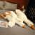 Big White Geese Pillow Plush Toy Dehaired Angora Big Goose Doll Doll Bed Sleeping Doll Girls' Gifts Wholesale