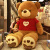 New Cute Teddy Bear Plush Toy Large Hugging Bear Doll Girl Valentine's Day Gift Factory Supply