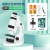 Xuema Portable Microscope Upgraded 3-in-1 Set up and down Dual Light Source Microscopic Teaching Aids Specimen Object Plate