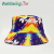 New Vintage Print Reversible Fisherman Hat Travel Travel Men and Women Summer Sun Protection Tie Dye Casual Hat Adult Cap