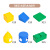 Children's Toy Happy Big Building Blocks Early Education Center Indoor Plastic Puzzle Splicing Construction Large Particles Assembling Building Blocks
