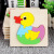Children's Wooden Cartoon Animal 3D Puzzle Model Baby Early Education Thickened Puzzle Educational Building Blocks Toy Factory Wholesale