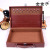 Factory in Stock Brown Leather Delivery Box Inventory Portable Pu Real Estate Delivery Delivery Box