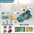 Children Dinosaur Panshan Highway City Combination Rail Car Entrance Adventure Parking Building Educational Toy Boy