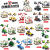 Wholesale Ground Push Compatible With Lego Small Particle Building Blocks Assembled Creative Toys Children 'S Inserting Small Gift Night Market Stall