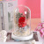 520 Cross-Border Supply Teacher's Day Preserved Fresh Flower Glass Cover Glowing Creative Gift Rose Birthday Gift Valentine's Day