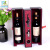 Factory Direct Sales New Black Widened Red Wine Packaging Creative Double Leather Red Wine Package Box