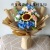 Finished Crocheted Sunflower Myosotis Sylvatica Linglan Combination Bouquet Teacher's Day Mother's Day Friends Birthday and Holiday Gift