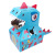 Children Dinosaur Carton Toy Wearable Paper Box DIY Handmade Kindergarten Game Clothing Paper Dinosaur Toy