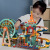 Children's Assembled Small Particle Building Blocks Ferris Wheel Slide Castle Toy Compatible with Lego Variety Assembling Building Blocks Gift
