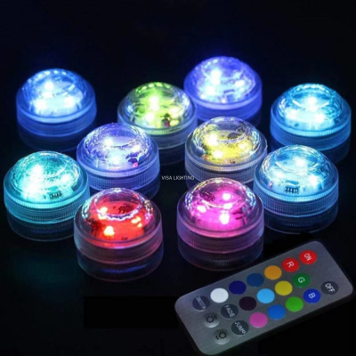 Colorful Diving Light Remote Control Waterproof Candle Light Fish Tank Light Diving Candle Light Waterproof Candle Light