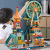 Children's Assembled Small Particle Building Blocks Ferris Wheel Slide Castle Toy Compatible with Lego Variety Assembling Building Blocks Gift