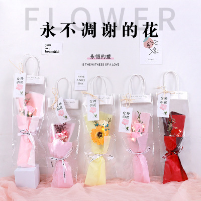 Birthday Gift Bouquet Dried Flower Rose Wholesale Girlfriend Girl Mother Female Gift 520 Valentine 'S Day Teacher 'S Day