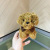 Paula Cute The Shaggy Dog Plush Pendant Keychain Simulation Poodle Roll Plush Doll and Bag Car Accessories