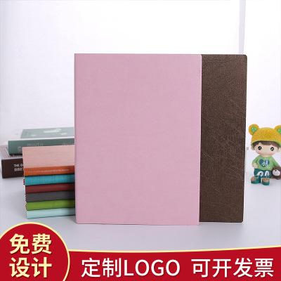 College Students' Reading and Learning Schedule Thickened Notebook Business Work Carry-on Leather Surface Notepad Diary