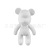 Tiktok Same Fluid Bear Handmade Doodle White Body Violent Bear Diamond-Embedded DIY Vinyl Violent Bear Stall Supply