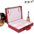 New Style Red Delivery Box Custom Leather Delivery Box and Pu Real Estate Delivery Box