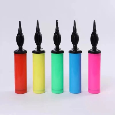 Tire Pump Balloon Hand Push Manual Air Cylinder Durable Blowing Balloons Tool Lightweight Portable Air Pump Gray Cleaning Cylinder