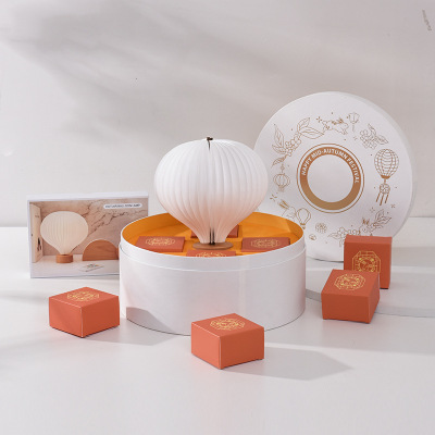 Moon Romantic Mid-Autumn Festival Gift Box Creative 6 Tablets 8 Tablets Pack Flow Heart Moon Cake Gift Box Wholesale