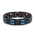 New Double Row Magnet Bracelet European and American Fashion Men's Carbon Fiber Stickers Bracelet Cross-Border Special