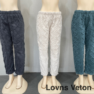 Shu Cotton Velvet Pants Women's Pants Home Pants Straight-Leg Pants Pajama Pants Thickened