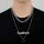Cuban Link Chain Necklace Male and Female Trendy Brand Simple Hip Hop All-Matching Accessories Do Not Fade Thick Type