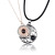 Moon Couple Projection Necklace Men and Women Accessories Moon Ornament Pendant Magnet Constellation Clavicle Necklace