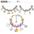 Amazon New Colorful Beaded Bracelet Children's DIY Ornament Set Unicorn Cute Handmade Gift Box