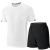 Summer Sports Suit Men's Quick-Drying T-shirt Men's Clothes with Ice Silk Suit Stretch Short-Sleeved Shorts