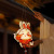 Lantern Portable Luminous Antique Rabbit Lamp Festive Lantern Hanging Decoration Children Handicraft DIY Material