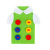 Kindergarten Non-Woven Fabric Hand-Threading Sewing Button T-shirt Lace up Education Toy Activity Area Corner Material