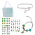 Children's DIY Handmade Large Hole Bead String Jewelry Gift Box Panjia Bracelet Girls' Snake Bone Crystal Bracelet Set