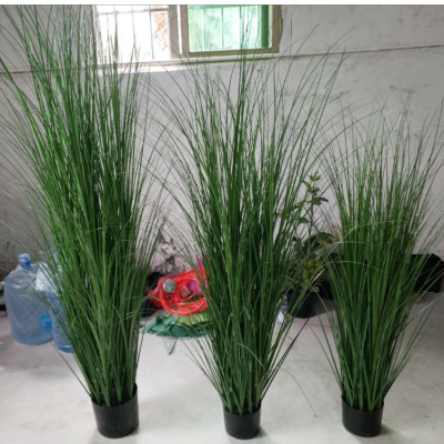 Imitation grass Onion grass Pure grass pot Soft home furnishings Floral green grass