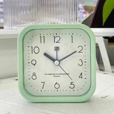 Square Simple Three-Dimensional Fashion Home Decoration Alarm Clock Student Digital Creative Alarm Little Alarm Clock