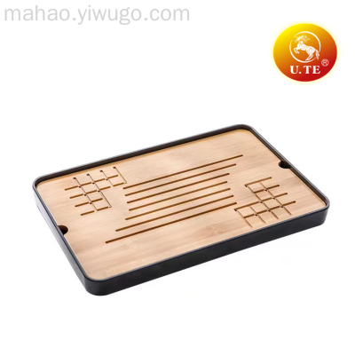 Simple Bamboo Melamine Portable Tea Tray Insulation Tea Table