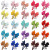 European and American Children Headwear 2Inch Bow Barrettes 40 Color Girl BB Clip Cloth Wrapper Baby Fringe Clip Side Clip