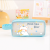 Large Capacity Pencil Case Transparent Pencil Bag Stationery Case Transparent PVC Pen Bag Cartoon Pencil Case Student 